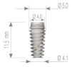 Perfect Modular Titanium Implant (PMI) 2.43 - 1