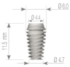 Perfect Modular Titanium Implant (PMI) 2.43 - 2