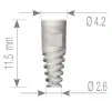Unique Modular Titanium Implant (UMI) 2.43 - 1