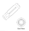 Hexed-Head Press Fit Spike Universal (4.0) - 2