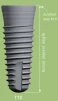 Tapered Implus Internal Hex Narrow Thread TTS (4.0) - 3