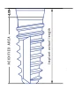 Tapered Implus Internal Hex Wide Thread Polished Neck (4.0) - 2