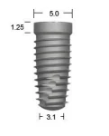 Full OSSEOTITE Tapered Certain (5.0)