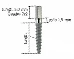 Mini Implanto Moncone Diritto MFD