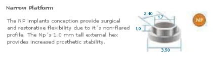 e-fix External Hexagon-Narrow Platform (3.5)