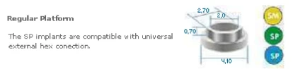 e-fix External Hexagon-Regular Platform (4.1)
