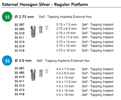 e-fix Silver External Hexagon (4.1)