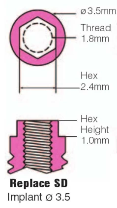 Steri-Oss Replace External Hex SD (3.5)