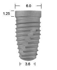 Full OSSEOTITE Tapered Certain (6.0)
