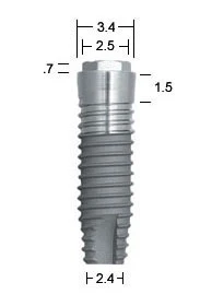 OSSEOTITE Parallel Walled (3.4)