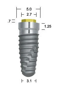 OSSEOTITE Tapered Natural Taper (5.0)