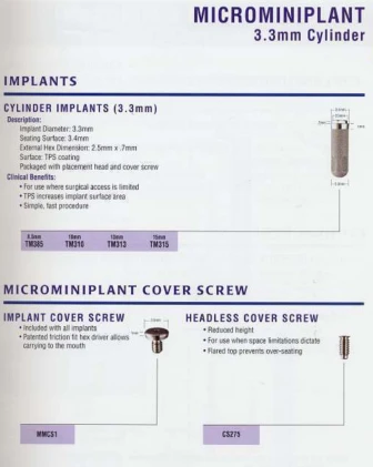 Cylinder Microminiplant 3.3 (3.4)