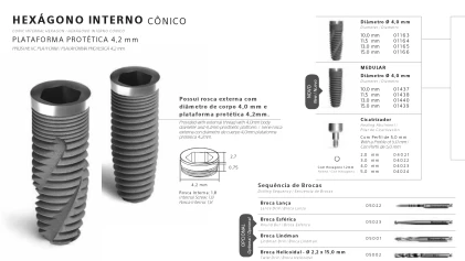 Hexagono Interno HI Conico RP