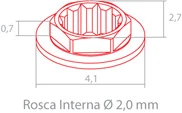 Hexagono Externo HE TD Conico PE (4.1)