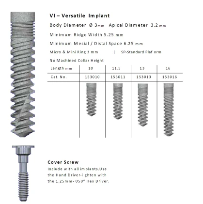 Versatile VI Narrow