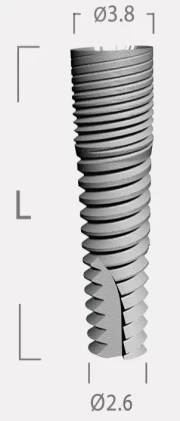 Prima Titanium Implant (PRTI) 2.43
