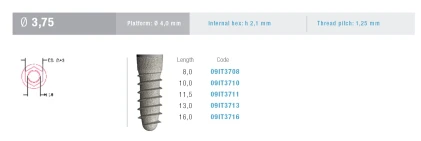TiXos Cylindrical Internal Hex (4.0)