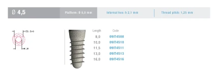 TiXos Cylindrical Internal Hex (5.0)