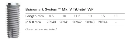 Branemark System MK IV-wide platform (5.1)