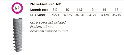 Nobel Active-Internal connection NP (3.5)