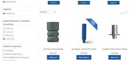 Components: Biomet 3i Compatible Certain 6.0mm