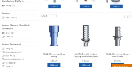 Components: Camlog Compatible Screw-Line 5.0mm