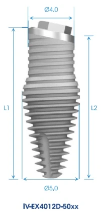 External Hex INVERTA Co-Axis 4.0mm-5.0mm