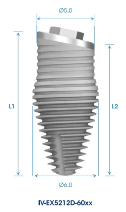 External Hex INVERTA Co-Axis 5.2mm-6.0mm
