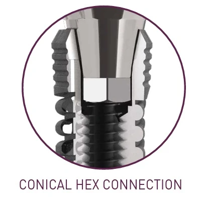 ESI-Essential Spectrum Implant-Conical Hex Connection Slim (3.0)